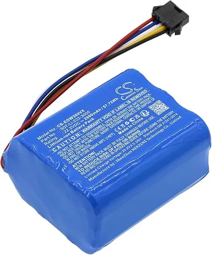 22,2 V 2600 mAh Ersatzakku kompatibel mit Ecovacs Winbot X, WA30, WA50, Winbot X WA30, Winbot X WA50, P/N: S07-Li-222-3000, 10002221